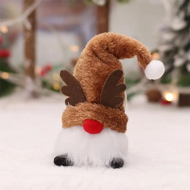 Christmas Doll Ornaments Cartoon Vivid Dwarf Pendant Christmas Tree Dwarf Ornaments Colorful Xmas Pendant Glowing With Led
