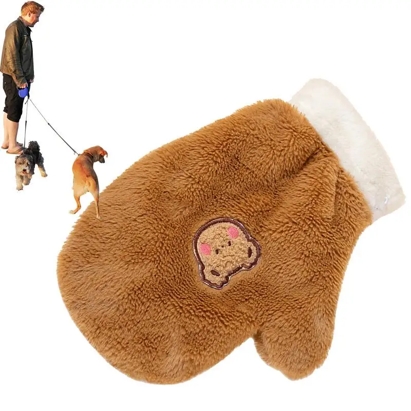 

Ветрозащитные перчатки, женские теплые перчатки для прогулок, зимние теплые перчатки для женщин, мужчин, любителей собак, для прогулок и прогулок