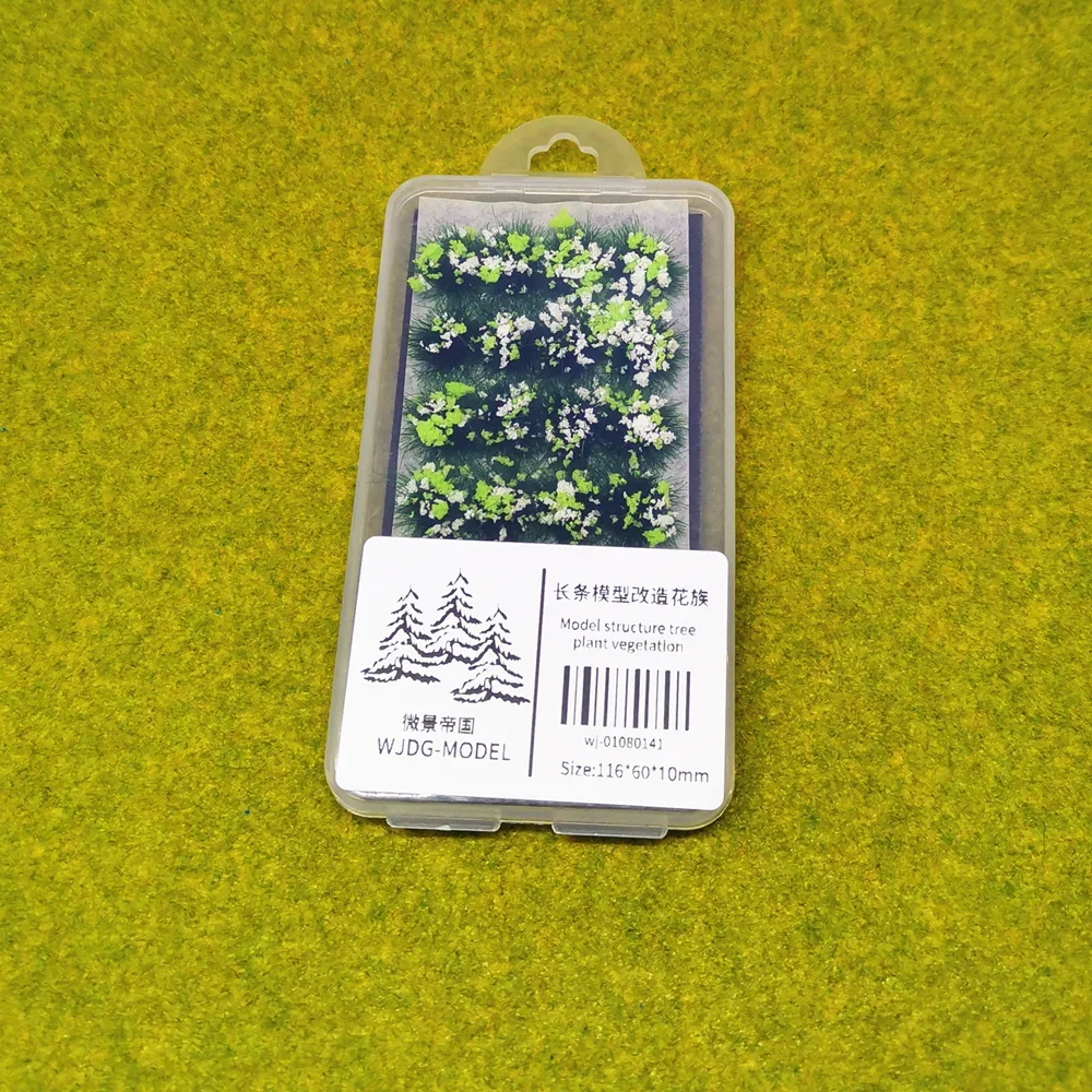 DIY Miniature Garden Decor: Durable Static Scenery Grass Tufts and Flower Clusters for Wargame and Sand Table Layouts