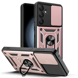 Heavy Duty Case with 360 - Degree Kickstand and Camera Protection - Galaxy A34 5G (Pink)