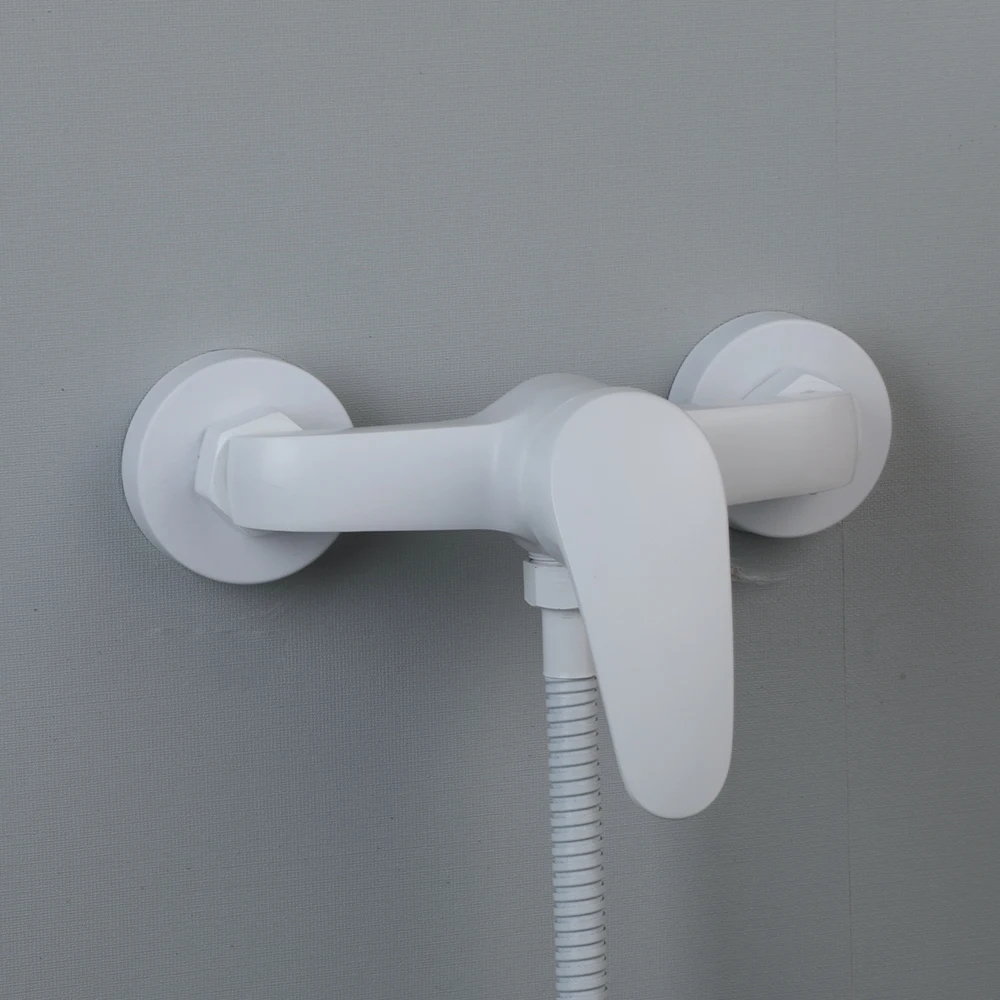 Description Picture 4 of itemKEMAIDI White Bathtub shower Faucet with Handle Sprayer Wall Mounted Hot Cold Mixer Tap Splitter Bath Shower Systerm