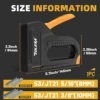 TOLESA Light Duty Staple Gun for Wood Upholstery Staple Gun with 1200PCS Staples Fabric Stapler Gun for Crafts DIY Decoration 2