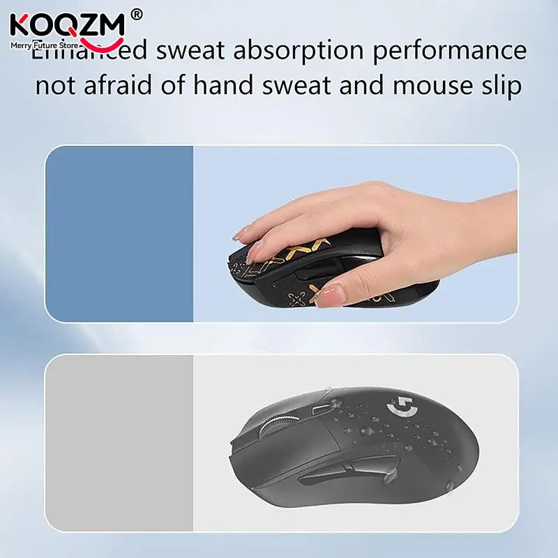 Fita Antiderrapante Artesanal do Aperto do Rato Pele do Lagarto Adesivo Absorvente do Suor Apto para Logitech G403 G603 G703 - Imagem 4