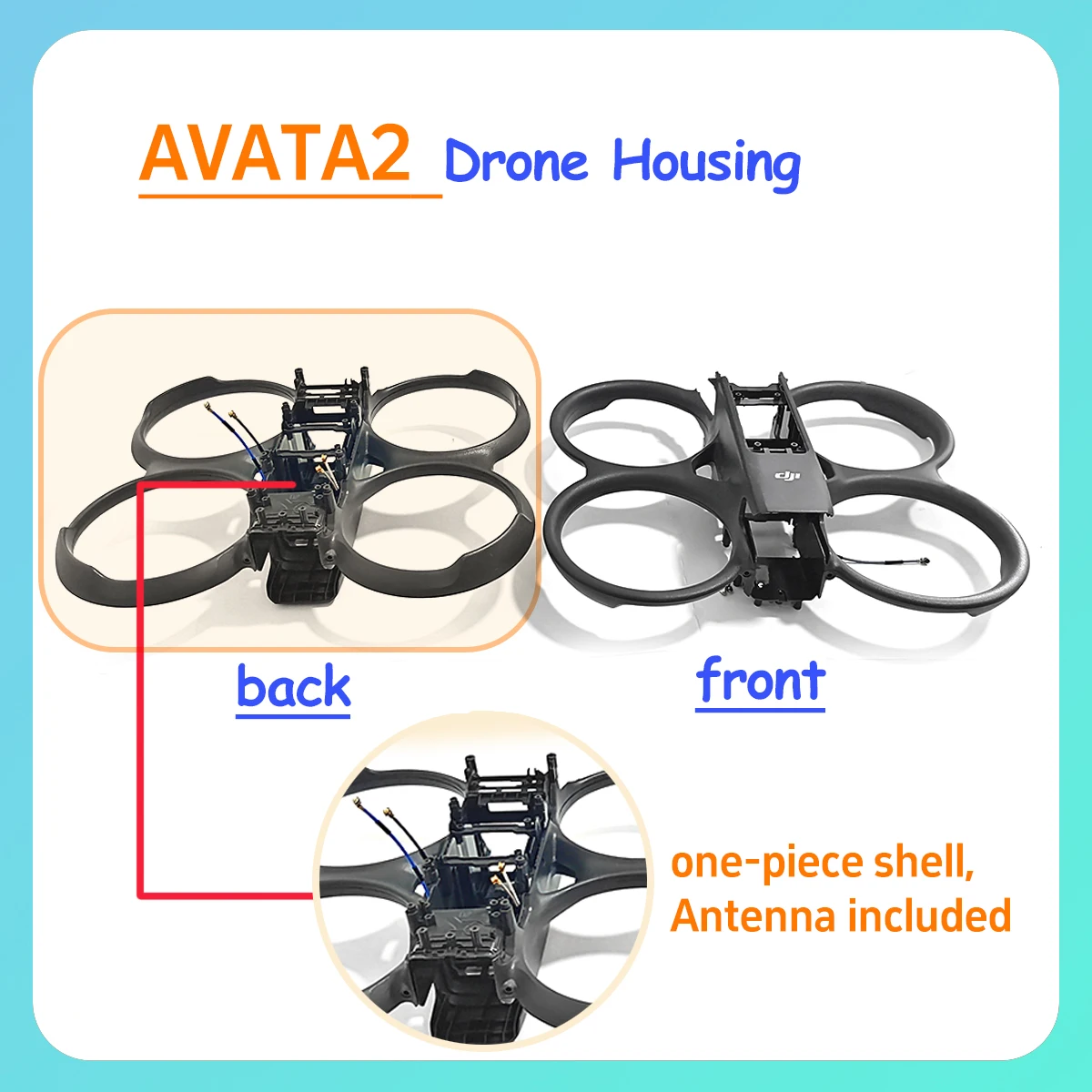 Coques de Remplacement pour Drone DJI - Lot de Pièces Détachées