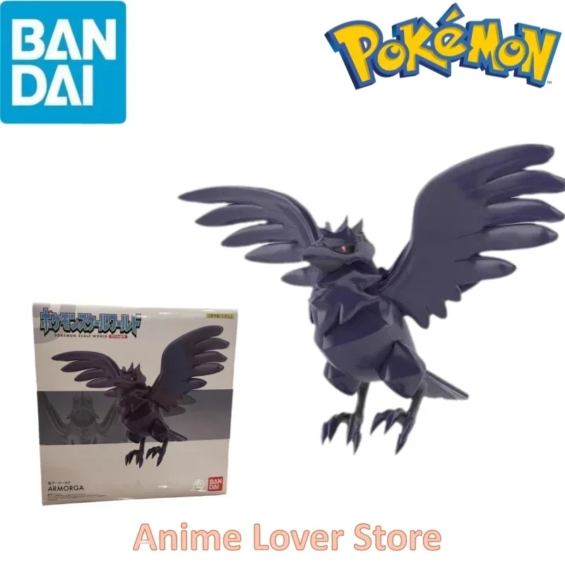 bandai-original-shokugan-pokemon-scale-world-galar-region-corviknight-anime-figure-toys-for-kids-gift-collectible-model-ornament