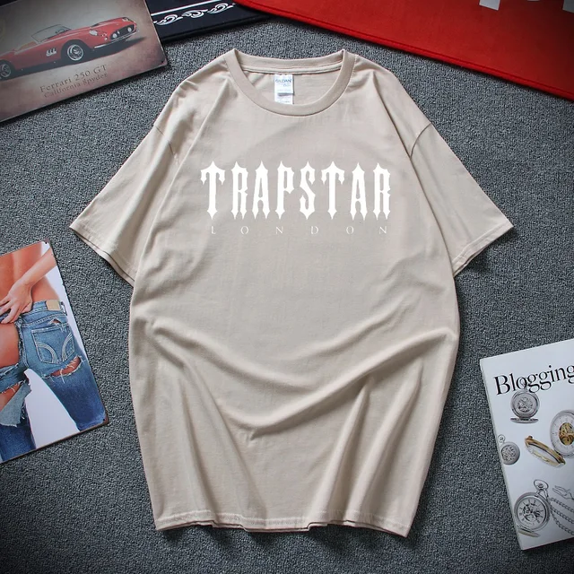 Limited New Trapstar London Men's Clothing T-Shirt XS-2XL Men Woman fashion t-shirt men cotton brand teeshirt Khaki