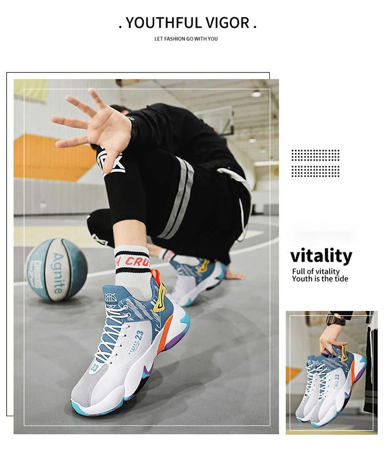 Sports shoes for men in autumn 2023, new mid high top men's casual running shoes with anti slip, wear resistance, and_voghion.com