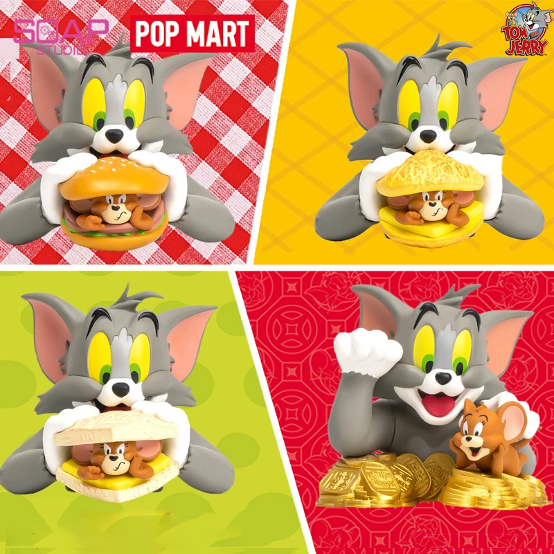 POP MART Tom and Jerry Mini Bust Figurine Cute Action Kawaii Animal