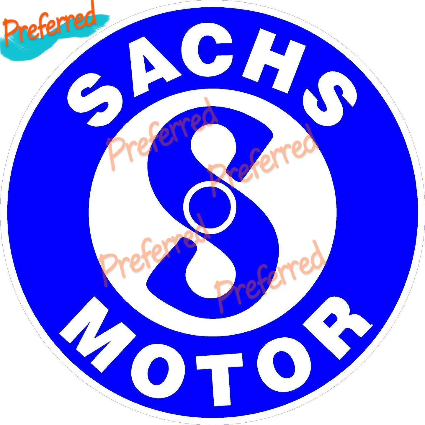 Sachs Motor Scooter Moped Motorbike Motorcycle Decal Sticker Lam. for Your Home Car Laptops Racing Helmet Trunk Wall Sticker
