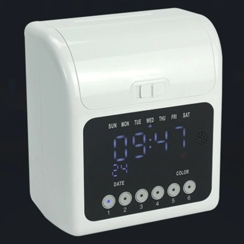 English attendance machine cross-border clock clock paper card machine microcomputer card entry and exit sign-in 158L