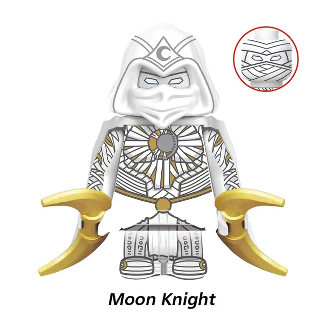 Disney Doctor Strange Scarlet Witch Moon Knight Wong Building Block Dormammu Hulk Ultron Carter Professor X Brick America Chaves M-X1895