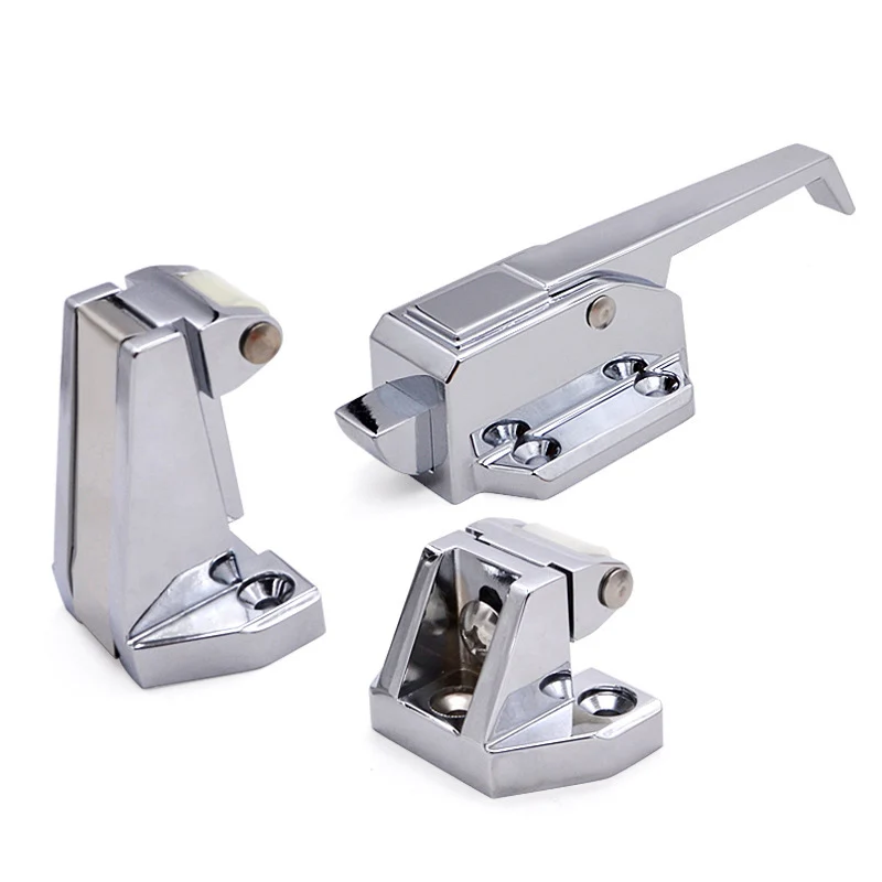 Uonlytech 2 Sets Commercial Door Locks Closet Door Handle Freezer Door  Latches Push Door Sign Door Plate Barn Push Pull Door Knob Door Pull Handle  Stainless Steel Wardrobe Appendix 