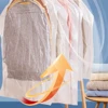 1-5 PCS Hanging Vacuum Clothes Storage Bag Winter down Jacket Windbreaker Dustproof Compression Bag Closet Organizer Storage Bag 3