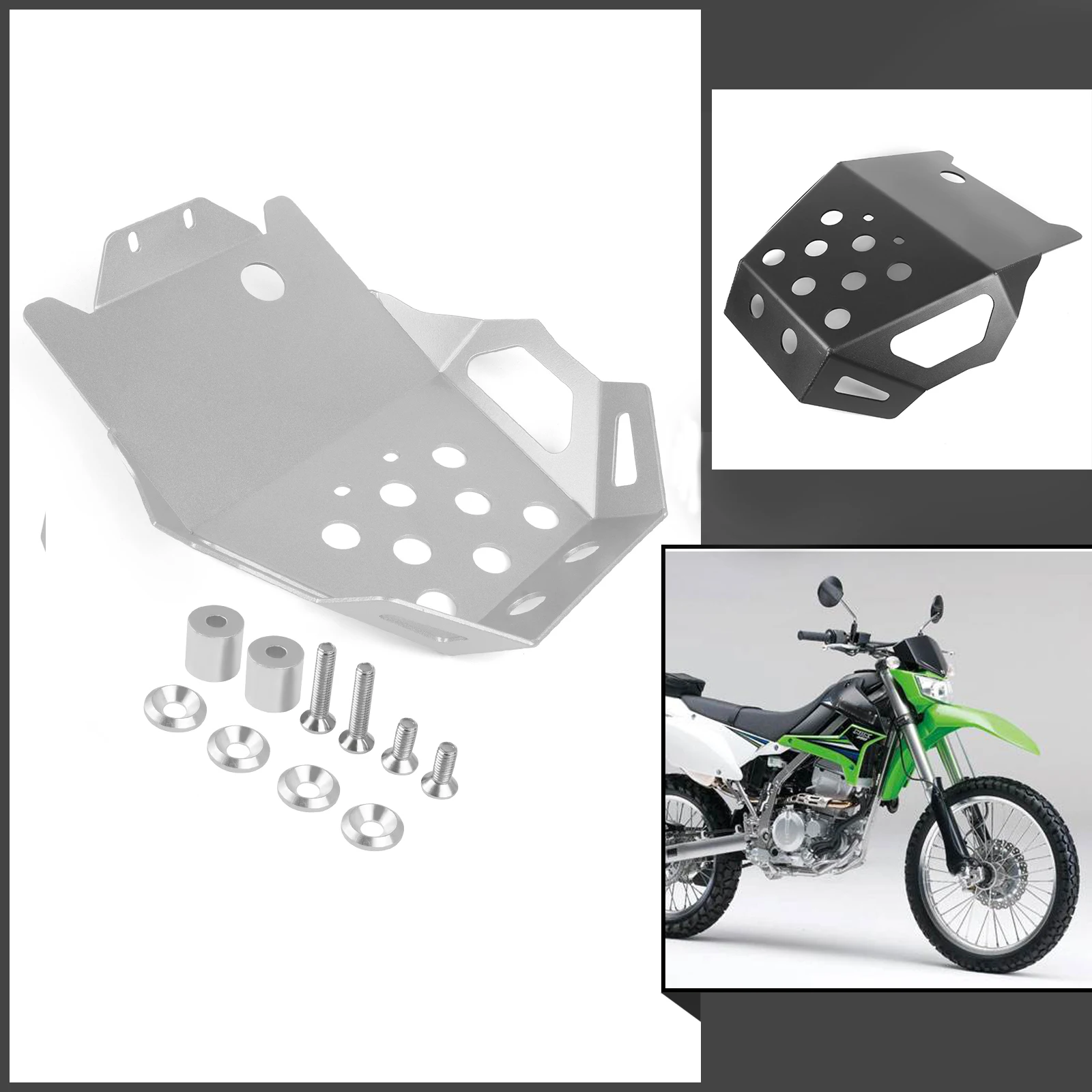 

Защита двигателя мотоцикла, защитная крышка, бамперы, Картер, противоскользящая пластина для KAWASAKI KLX250 KLX 250 KLX300 KLX 300 2009-2023