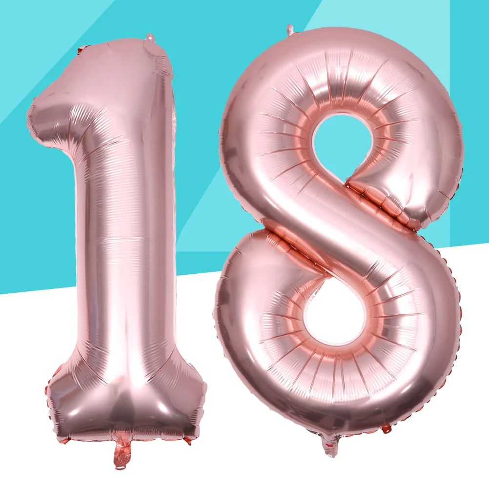 

40 Inch Thin Version Child Number Ballons Birthday Aluminum Balloon Foil Balloons