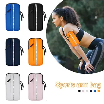 Borsa da braccio per cellulare traspirante Borsa per cellulare fitness impermeabile di grande capacità Porta cellulare da corsa