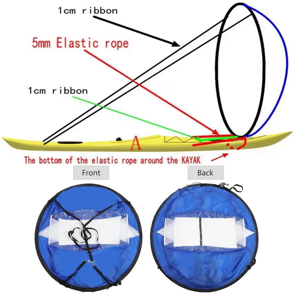 Vela Per Kayak Faculx 42" Portatile - Kit Downwind Per Canoe E Gommoni - Foto 9