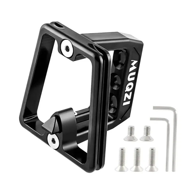 Aluminum 3-hole Front Bracket Shell with 7 Screws Suitable for Brompton Folding Bicycle Handle Basket Support Bracket Practical