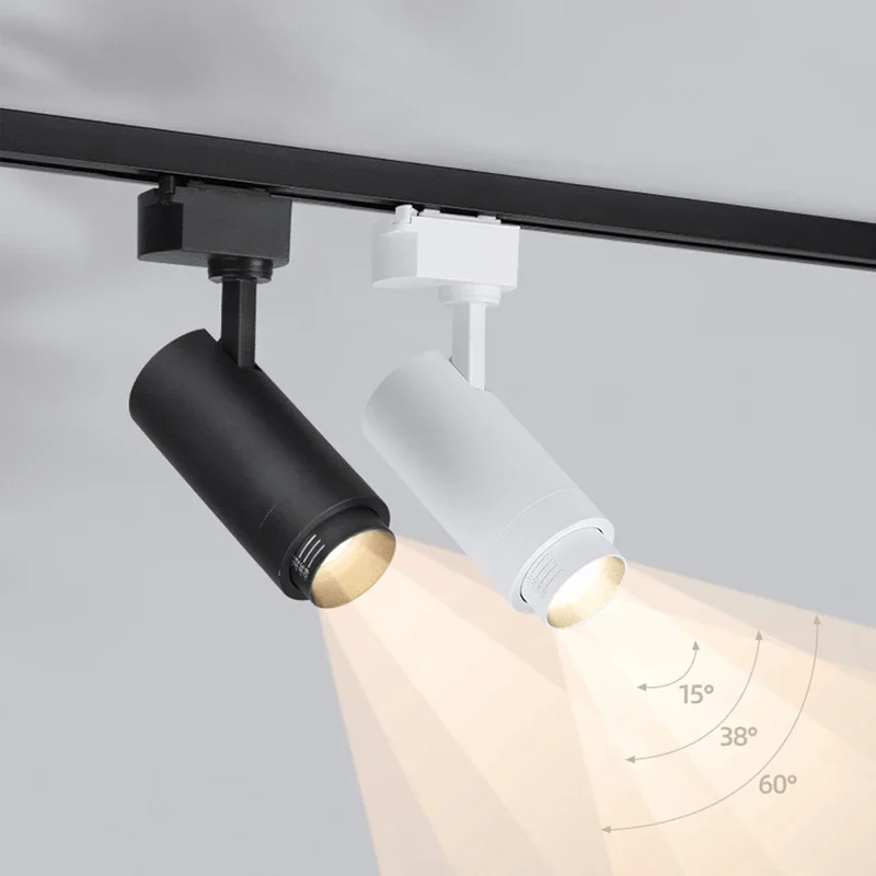 Modern Industrial LED Pendant Light Track Retractable Spotlight For Living Room Corridor Decor Chandelier Luster Hanging Lamp