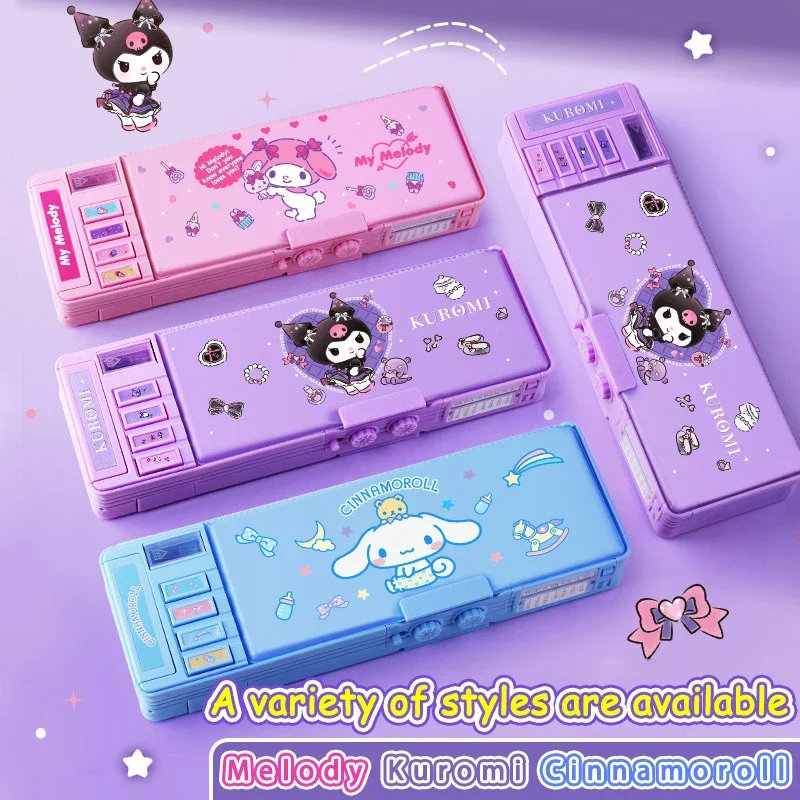 Kuromi Multifunction Pencil Case Large Capacity Pencil Box Coded