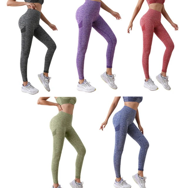 Leggins Mujer Push Up Pantalones Fitness Mallas, Cintura alta de las  mujeres Tummy Control Scrunch Gym Leggings Leggings Láves de culo Terreno