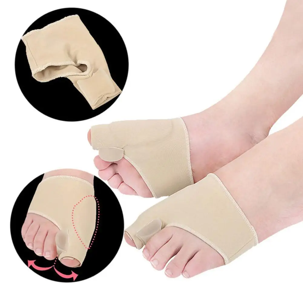 

2Pcs Hallux Valgus Silicone Protective Cover Big Toe Valgus Fixator Toe Valgus Corrector Bunion Splitter Foot Care Tool