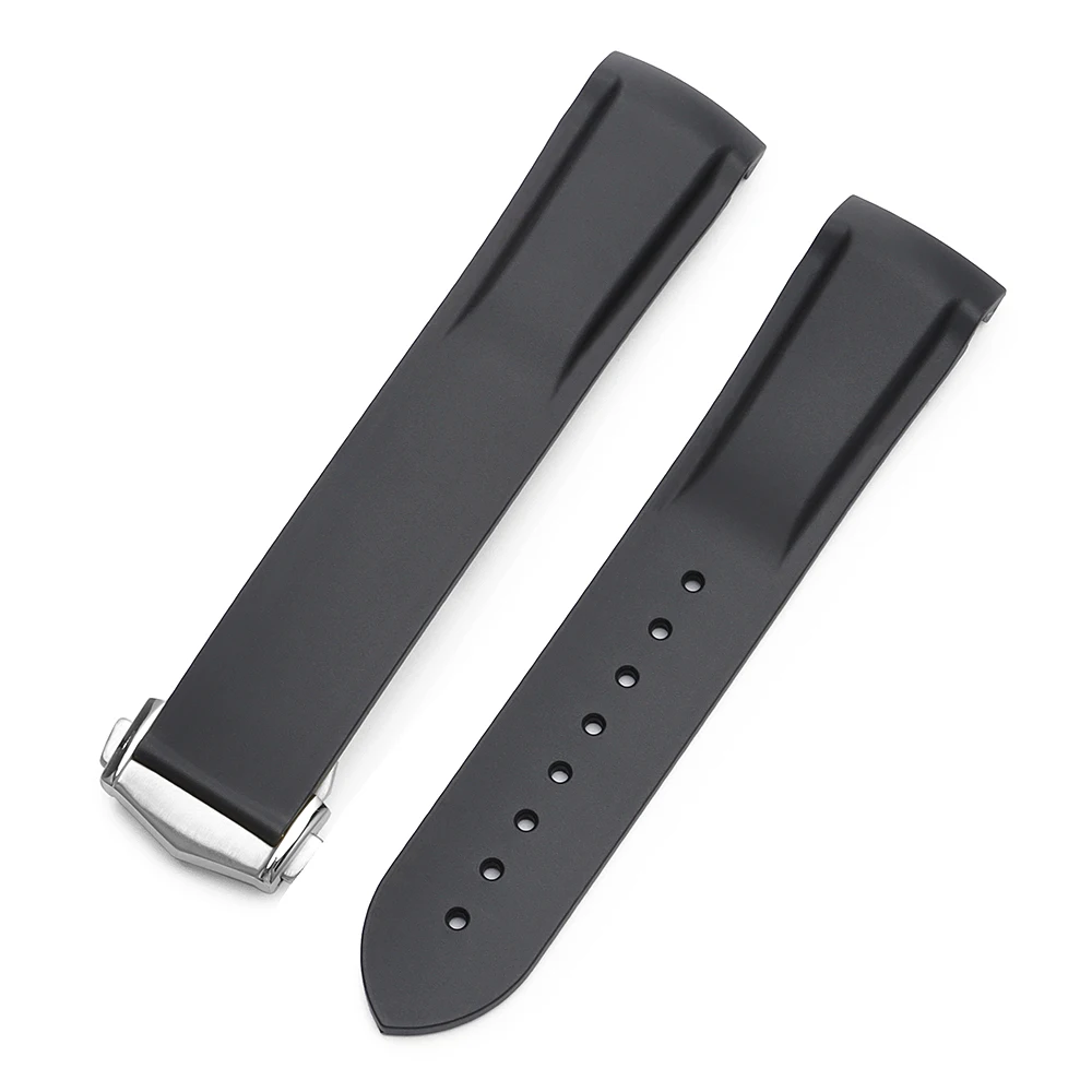 Universal Waterproof Silicone Sports Watch Strap - Rubber Strap for Men & Women, Compatible with 20mm & 22mm Watches