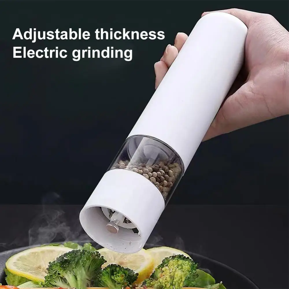 Electric Salt And Pepper Grinder Set, Rechargeable Electric Salt And Pepper  Crusher Set, Automatic Pepper And Sea Salt Spice Grinding Set, Adjustable  Thickness, Led Light Rechargeable, Thanksgiving Chrismas Halloween Gifts,  Kitchen Accessaries 