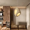 Japanese modern art hole single pendant lights studio dining room living room bedroom designer hanging lamps lighting fixtures 2