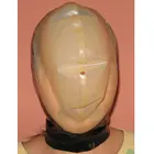 women latex rubber mask breath