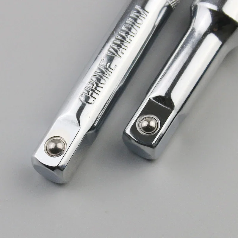1/4 3/8 1/2 Socket Ratchet Wrench Extension Bar 50/75/100/125/150/250mm Long Bar Steering Sleeve Connecting Rod Accessories 5
