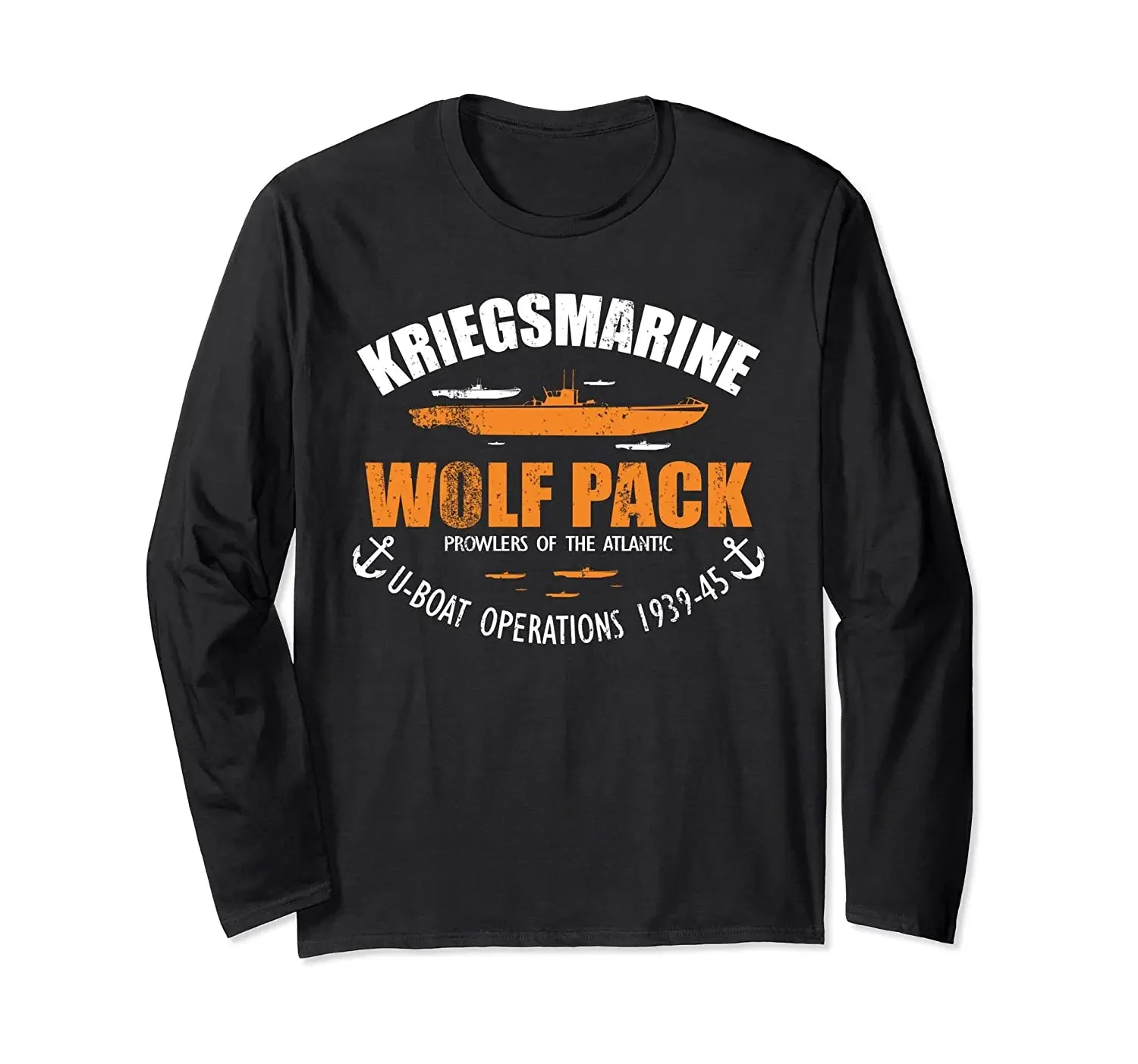 WW2 German U boat Submarine Kriegsmarine Wolf Pack T-Shirt 100