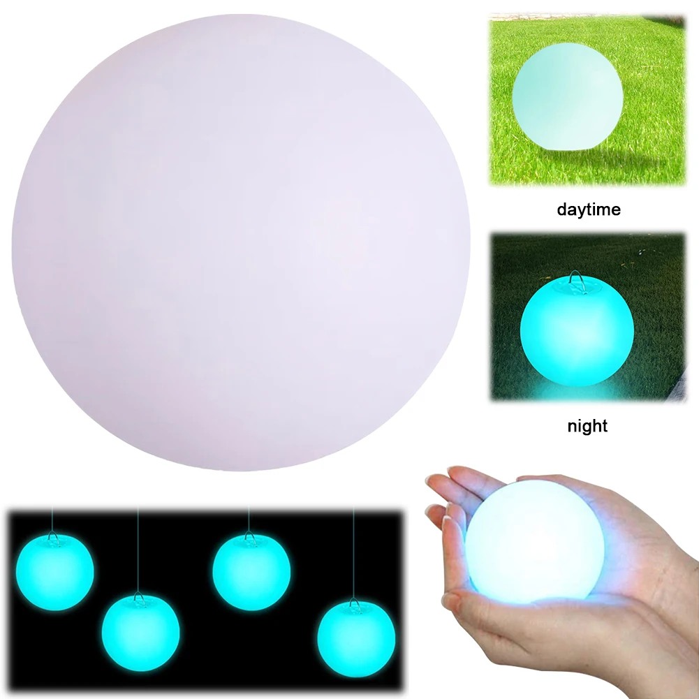 Waterproof LED Glowing Ball Night Light for Pool Garden Decor