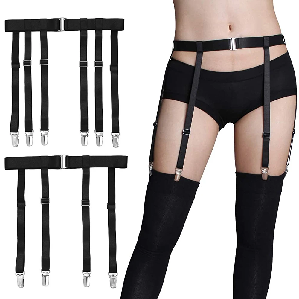 Garter Belt for Women 4/6 Metal Clips