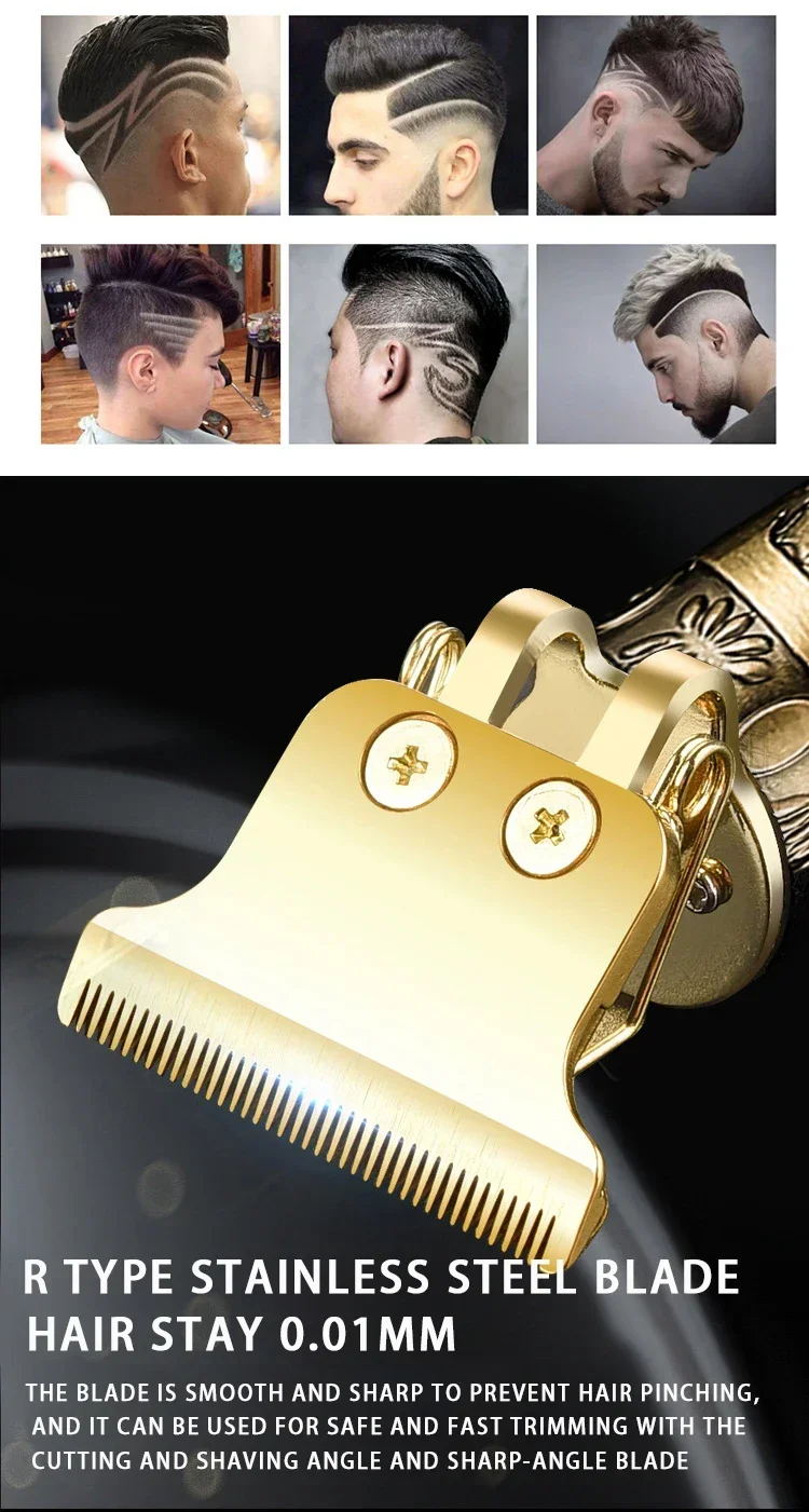 Description Picture 4 of itemT9 Electric Hair Trimmer Cordless Shave Hair Trimmer Cordless Shaver Trimmer Hair Cutting Machine for Barbers A5