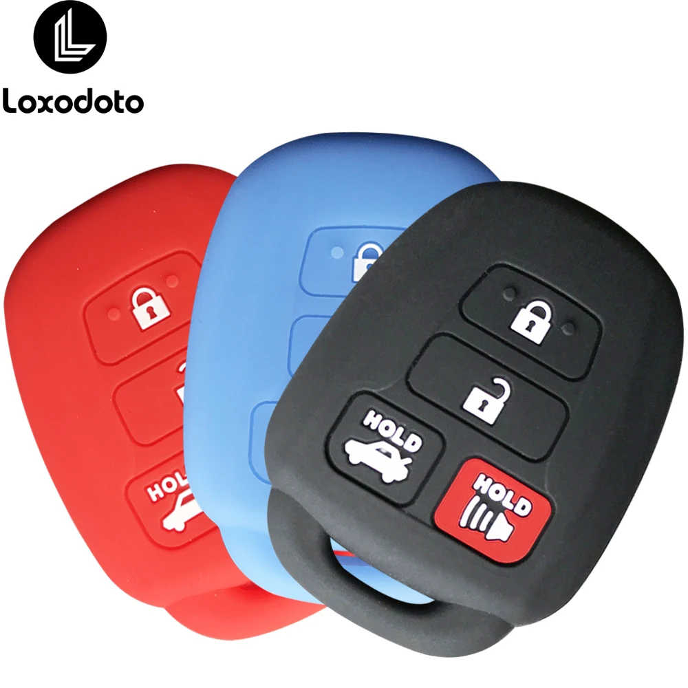 Keyforkess 10 Pz/lotto Caso Chiave Shell A Distanza Per Toyota Camry Avalon Corolla Matrix Rav4 Venza Yaris 4 Pulsanti Fob Cover - Foto 4