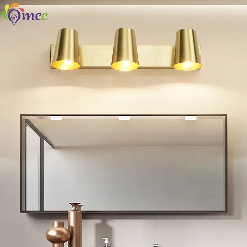 Omee Gold Modern Wall Lamps Vintage Home Lighting Living Room Bedroom Decoration Bathroom Vanity Light Fixture Wall Mount Lamps