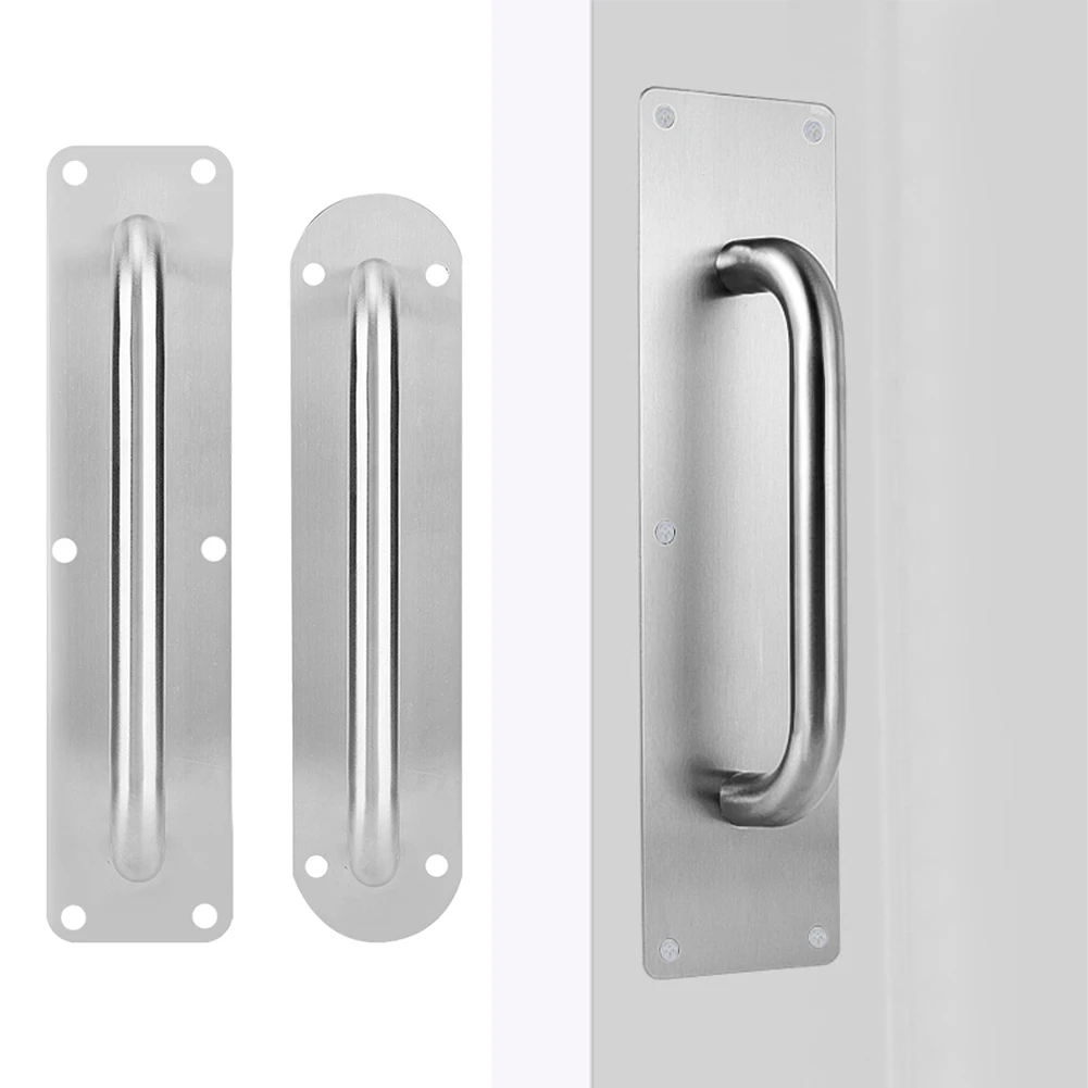 Description Picture 3 of itemStainless Steel Door Handle Silver Sliding Door Handle Furniture Pulls Kitchen Cabinet Handle Pull And Push Door Hardware