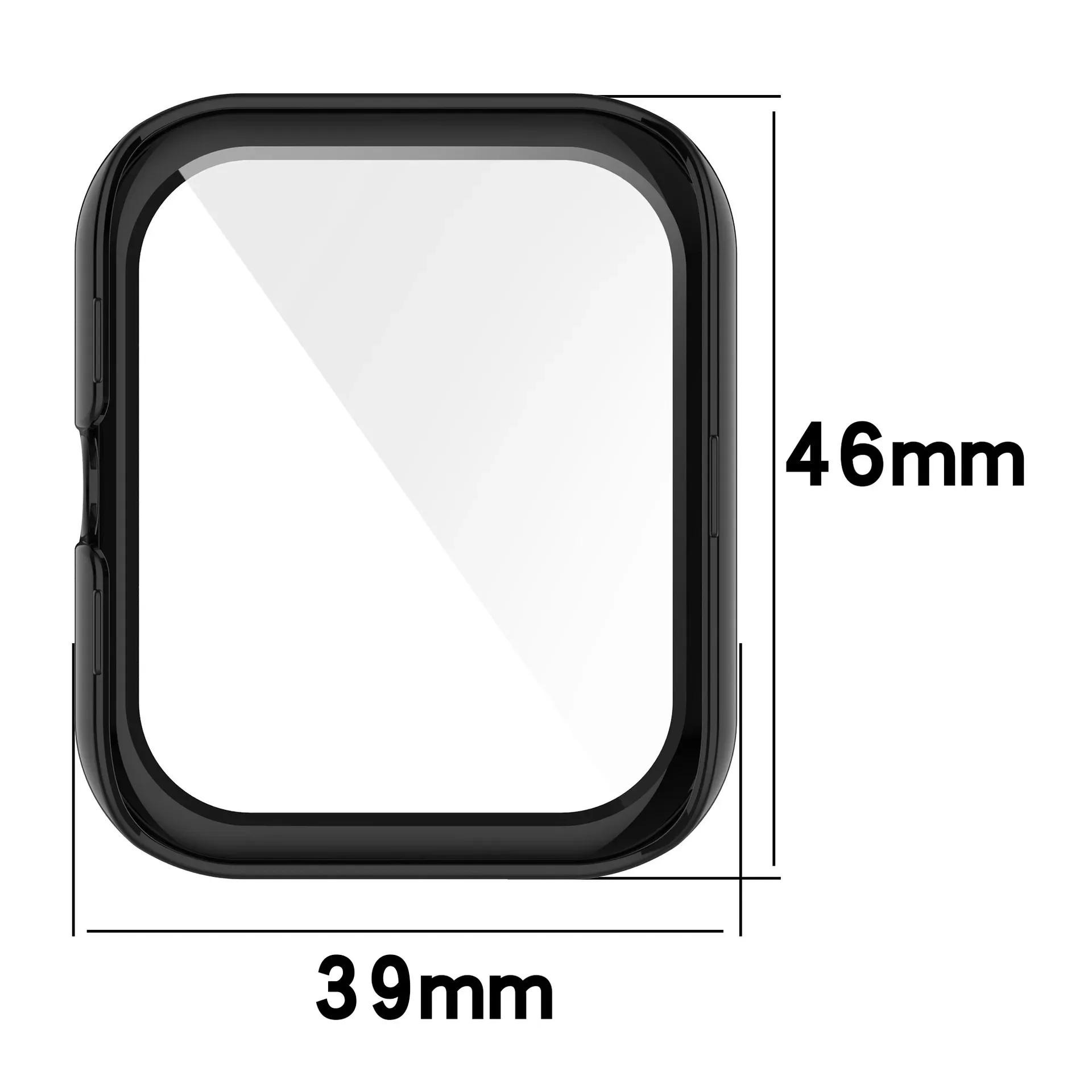 Amazfit Bip 3 Pro Smartwatch Protective Screen Cover and Bumper Shell