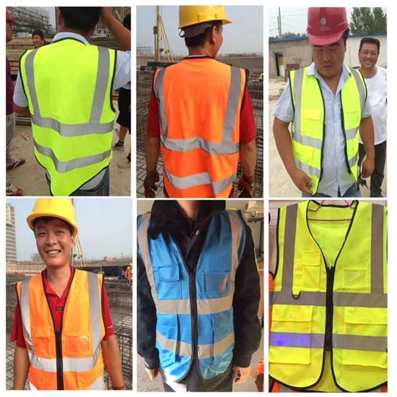 Yellow Reflective Vest Stay Visible with this Reflective Safety Vest Portable Perfect for Outdoor Activities D7YA