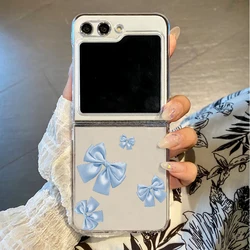Chic Bowknot Shockproof Transparent Folding Phone Case - Galaxy ZFlip 7 (-1)