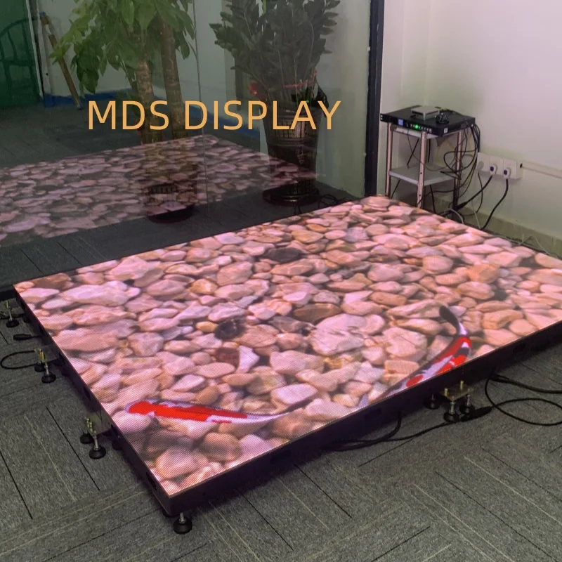 

MDS Full Color Interactive Dance Floor LED Display Watreproof LED Display Playing Game Indoor