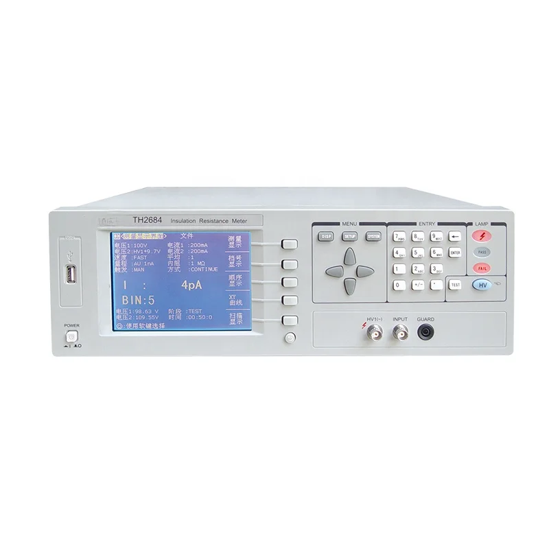 

TH2684 High Precision Insulation Resistance Meter TH2684A