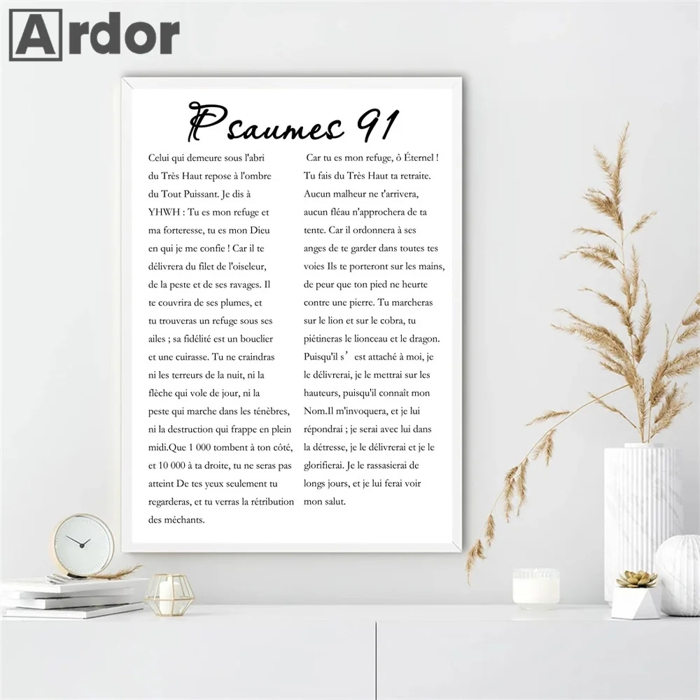 Psalm 91 Bible Verse Wall Art