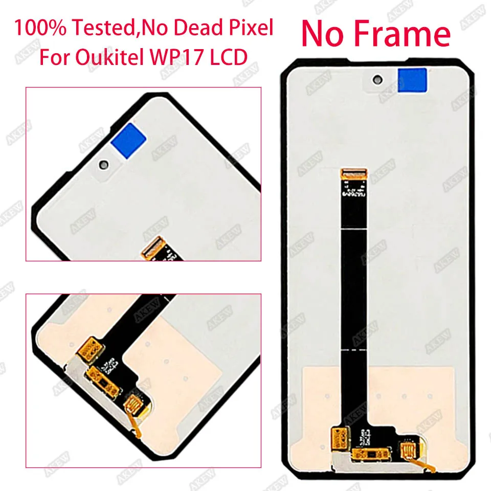 100% Test Original For OUKITEL WP17 LCD Display New Oukitel WP17