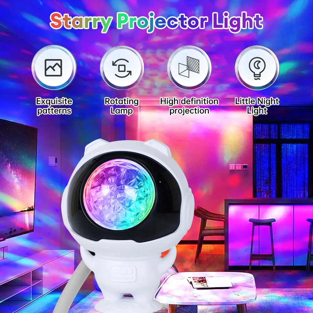 

USB Ocean Wave Projector Light RGB Party Light Magic Ball Starry Sky Projector Night Light Wedding Xmas Party Atmosphere Light