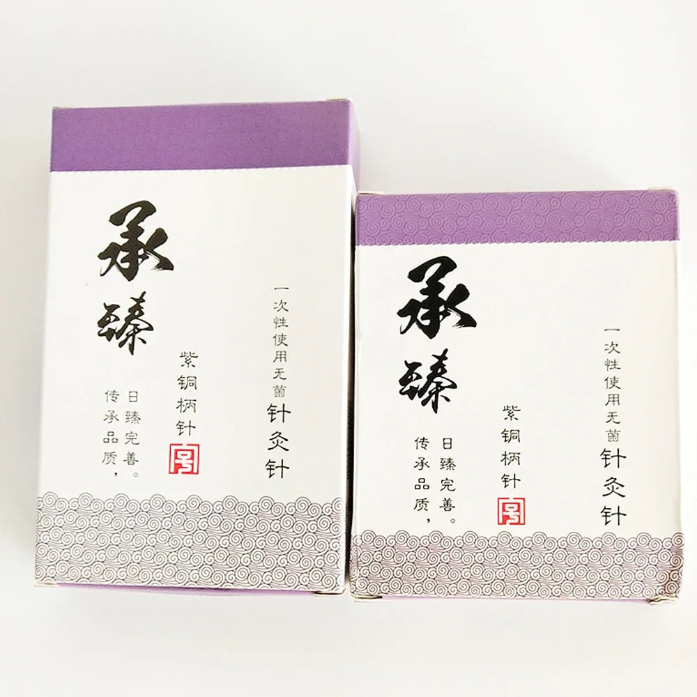 100pcs/box Hwato Acupuncture Needle Copper Handle Disposable Chinese Sterilze Acupuncture Needles Massage Tools disposable acupuncture needle