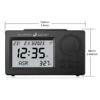 Muslim Table Clock with Adhan Alarm for All Cities Islamic Azan Time for Prayer with Qiblah Direction Temp and Hijir Calendar 4