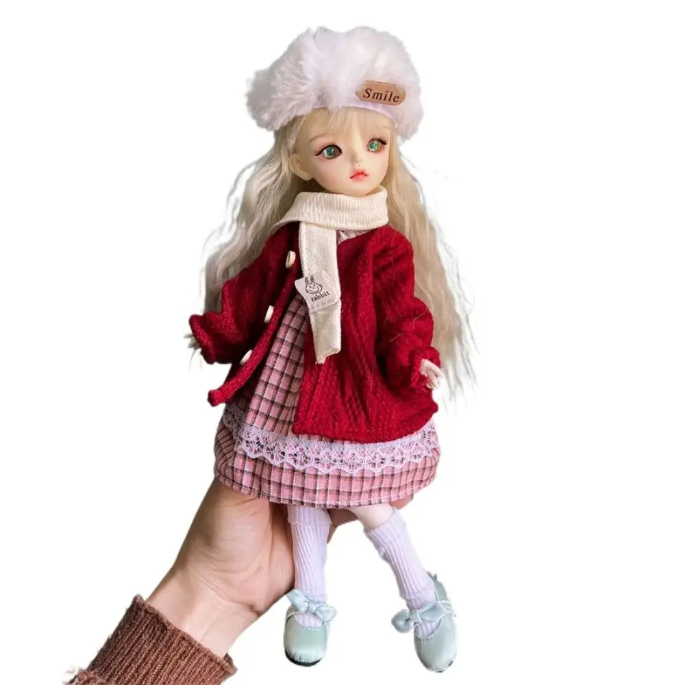 30cm Doll Clothes 1/6 BJD Doll Fashion Outfit Set Pretty Dress Hat Girl Toy Gift Doll Accessories Holiday Gift