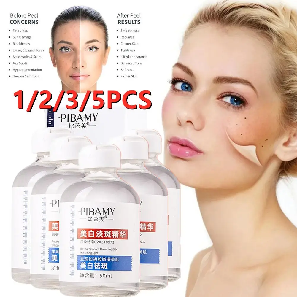 LOT Pibamy Black Spot Remover Chino Vitamin C Face Serum For Freckles For Women Men Blemish Anti-Wrinkle Essence Skin Care 50ml